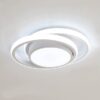 Plafonnier LED, Rond Lampe de Plafond 32W 2500lm, Moderne Luminaire Plafonnier pour Couloir Coucher Cuisine Salon, Blanc Froid 6000K, Longueur 28cm