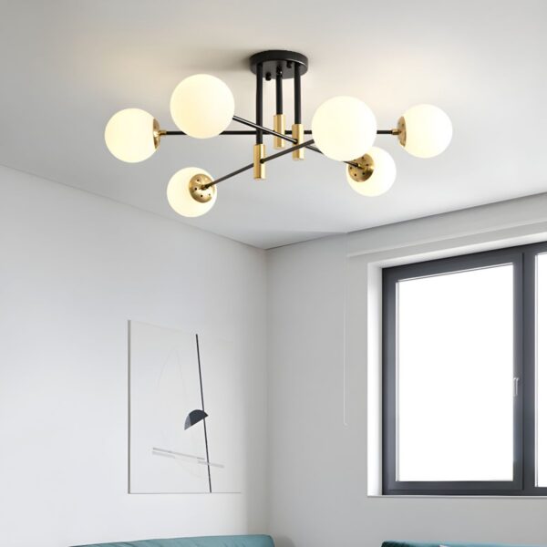 Lustre plafont elégant Lumière lumineuse rayée voyante voyante
