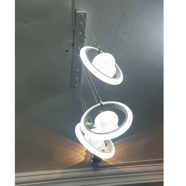 nouveau lustre LED moderne, 2 couleurs changeantes, plafonnier led suspendu
