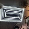 Usine Salon Télécommande Dc Moderne Carré LED Gradation Ventilateur de Plafond Sans Lame Avec Lumière