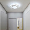 Plafonnier LED, Rond Lampe de Plafond 32W 2500lm, Moderne Luminaire Plafonnier pour Couloir Coucher Cuisine Salon, Blanc Froid 6000K, Longueur 28cm
