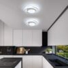 Plafonnier LED, Rond Lampe de Plafond 32W 2500lm, Moderne Luminaire Plafonnier pour Couloir Coucher Cuisine Salon, Blanc Froid 6000K, Longueur 28cm