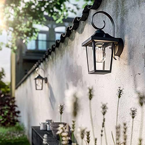 Lanterne murale vintage Philips myGarden Buzzard, pour l'extérieur, la maison et l'éclairage de jardin, noir, nécessite 1 ampoule E27 de 60 W.