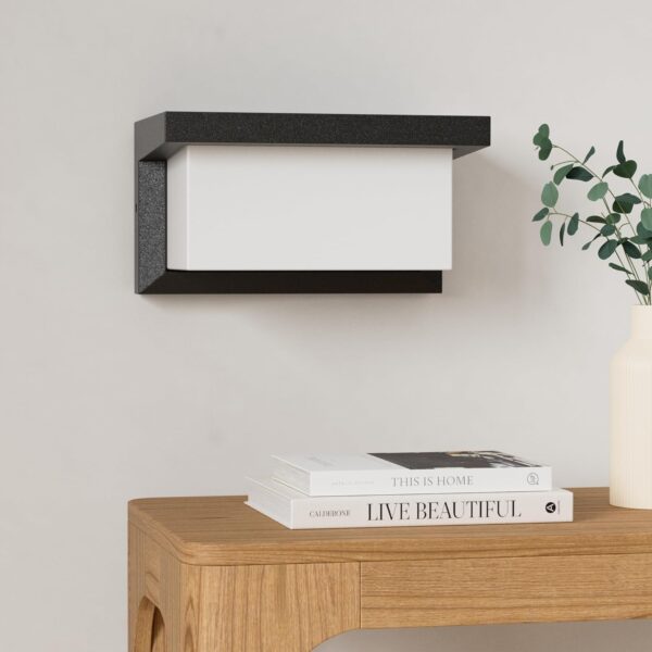 Applique murale extérieure, 18 W, IP65, applique murale LED en aluminium 3000K/4500K/6000K pour décoration murale extérieure, jardins, terrasses, garages, etc. [Classe énergétique F]