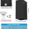 Applique murale LED - Pour l’extérieur - Anthracite - En forme de cube - Avec 2 douilles GU10 des deux côtés - Lumière ascendante et descendante - Lampe murale d’extérieur - IP54