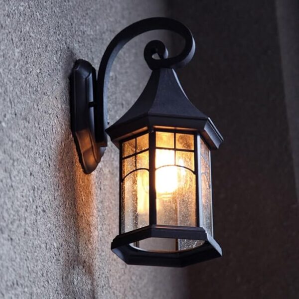 Lampe d'extérieur antique européenne Lampe de table solaire étanche Lampe de jardin à LED extérieure