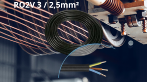 Câble électrique R02V RO2V 3 / 2,5mm²