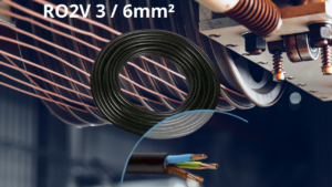 Câble électrique R02V 3X6mm²
