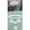 Plafonnier LED sphère 4 lumières couleur blanche