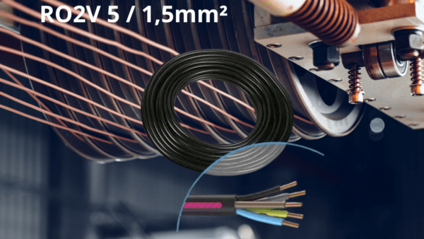 Câble électrique R02V 5X1.5mm²