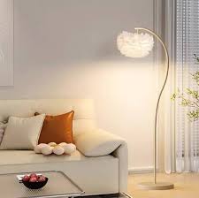 Lampadaires Lampadaire Feather Lampadaire 3 couleurs à intensité variable Lampe verticale haute pour lampe de salon Chambre à coucher Lampe sur pied d'ambiance Belle