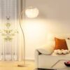 Lampadaires Lampadaire Feather Lampadaire 3 couleurs à intensité variable Lampe verticale haute pour lampe de salon Chambre à coucher Lampe sur pied d'ambiance Belle