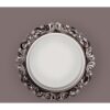 GLOBE plafonnier en plâtre aspect argent