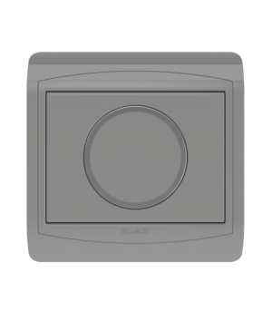 Bouton Poussoir rond non lumineux Gris Clair