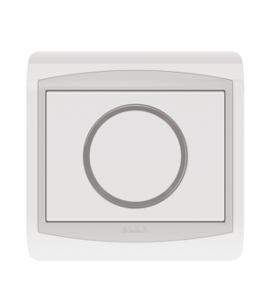 Bouton Poussoir rond non lumineux Blanc