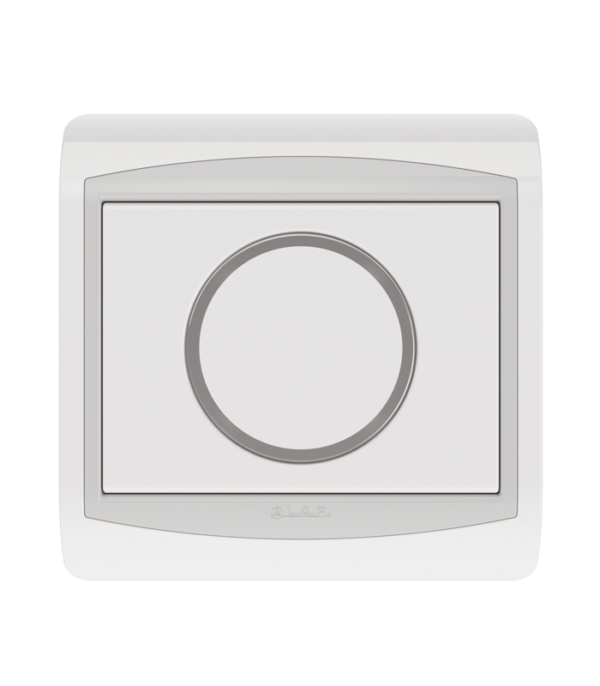 Bouton Poussoir rond non lumineux Blanc