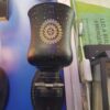 Applique en métal, couvercle en maille noire, tambour en fer de forrme oval, chevet, ampoule de sol creuse, pendentif ombre, clip sur jos