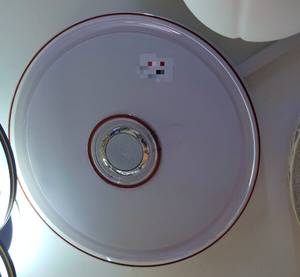 TUYA Bluetooth musique contrôlée Smart LED plafonnier salon style minimaliste abat-jour blanc app y compris klaxon