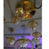 Lustre moderne à suspendre en forme de goute de pluie en cristal pour chanbre à coucher, sallon, salle à manger, couloire  (6lumières)