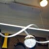 Nouveau décoratif luxe Simple lampes suspendues luminaire cuisine suspendu vague linéaire Led plafonnier décor moderne pendentif éclairage