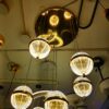 Lustre moderne à suspendre en forme de goute de pluie en cristal pour chanbre à coucher, sallon, salle à manger, couloire  (6lumières)