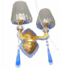 Lampes murales d'intérieur en cristal pour chambre à coucher européenne moderne de luxe avec lampe murale suspendue en cristal K9 pour éclairage de chambre à coucher