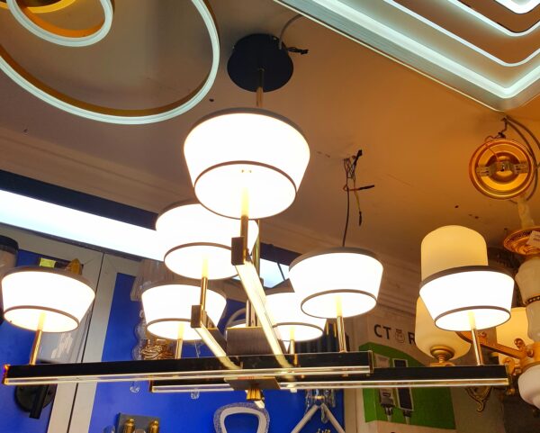 Lustre de ferme rond  en verre pour salle à manger, salon, chambre à coucher et cuisine