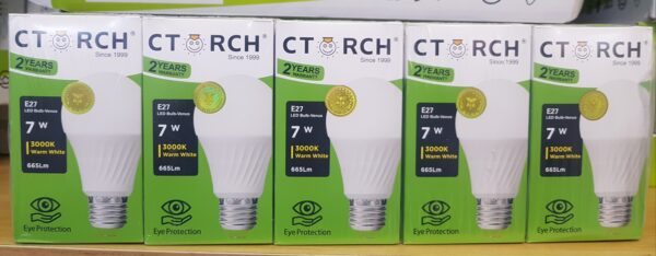 CTORCH ampoule à LED E27 B22 7W Meilleure luminosité Haute luminosité Nouvelle conception Lampes Lumières avec haute qualité