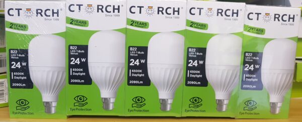CTORCH ampoule à LED E27 B22 24W Meilleure luminosité Haute luminosité Nouvelle conception Lampes Lumières avec haute qualité