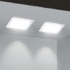 Spot encastré LED de 6W, carré. Lumières ultra-minces. Plafond éclairage intérieur