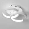 Plafonnier LED 2 lumières, design moderne, montage encastré, luminaire de plafond en métal, idéal pour un salon, une chambre, un bureau ou un couloir, blanc + 3 couleurs d'éclairage - 18 W