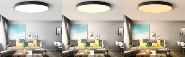 Plafonnier noir pour cuisines, cages d'escalier, chambres
