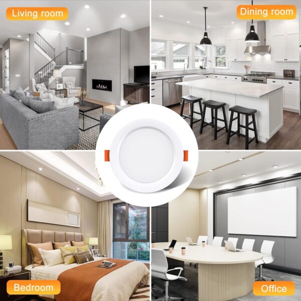Spot encastré LED, rond de 18W Plafond éclairage intérieur