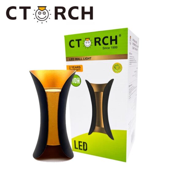 Applique murale LED  de 10W d'extérieur en aluminium CTORCH IP65