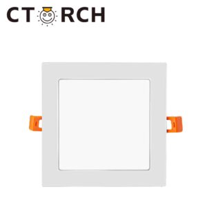 Spot encastré LED de 12W, carré. Lumières ultra-minces. Plafond éclairage intérieur