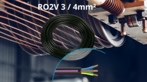 Câble électrique R02V 3X4mm²