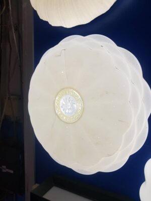 Globe pour chambre d'hôtel de coquille acrylique blanche moderne