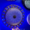 Plafonnier led de forme ronde, design moderne, luminaire décoratif de plafond, idéal pour un salon