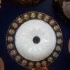 Plafonnier led de forme ronde, design moderne, luminaire décoratif de plafond, idéal pour un salon