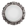 GLOBE plafonnier en plâtre aspect argent