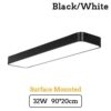 Plafonnier led Rectangle et bord arrondis surface