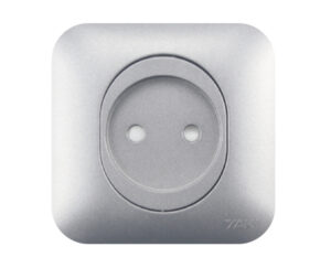 Prise de courant 2P GRIS YAKI