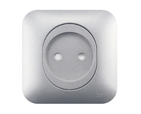 Prise de courant 2P GRIS YAKI