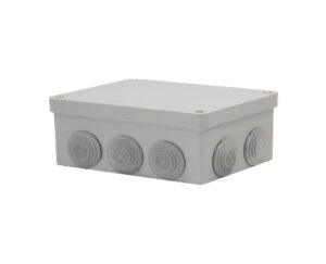 Boîte étanche rectangulaire à couvercle encastré et chicane d’étanchéité 180×140 YAKI