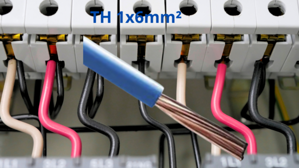Câble TH 1X6MM² Rigide Bleu Sénégal