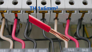 Câble TH 1X6MM² Rigide Rouge Sénégal