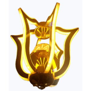 Lustre de plafond exclusif de qualité supérieure couleur jaune, industriel, Blanc.