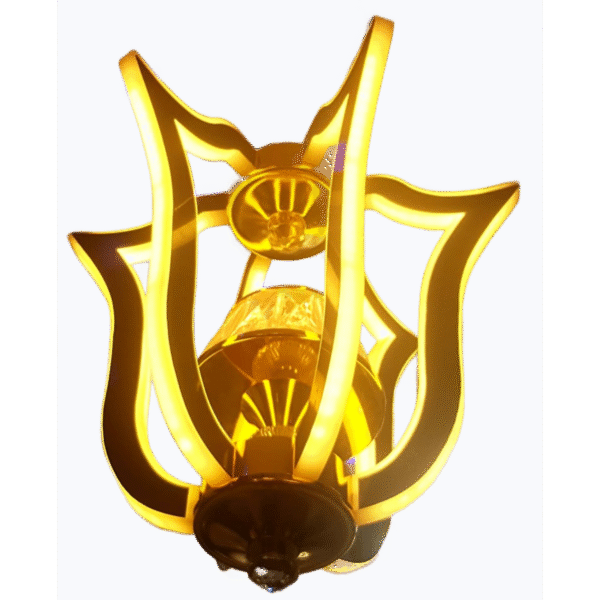 Lustre de plafond exclusif de qualité supérieure couleur jaune, industriel, Blanc.