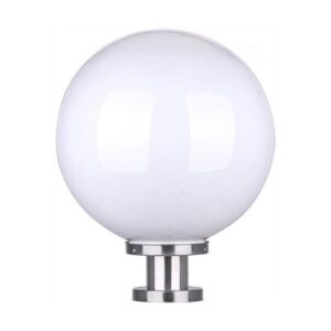 Lampe de clôture Globe PMMA E27 pour décoration de jardin exterieur 150mm