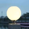 Lampe de clôture Globe PMMA E27 pour décoration de jardin exterieur 300mm